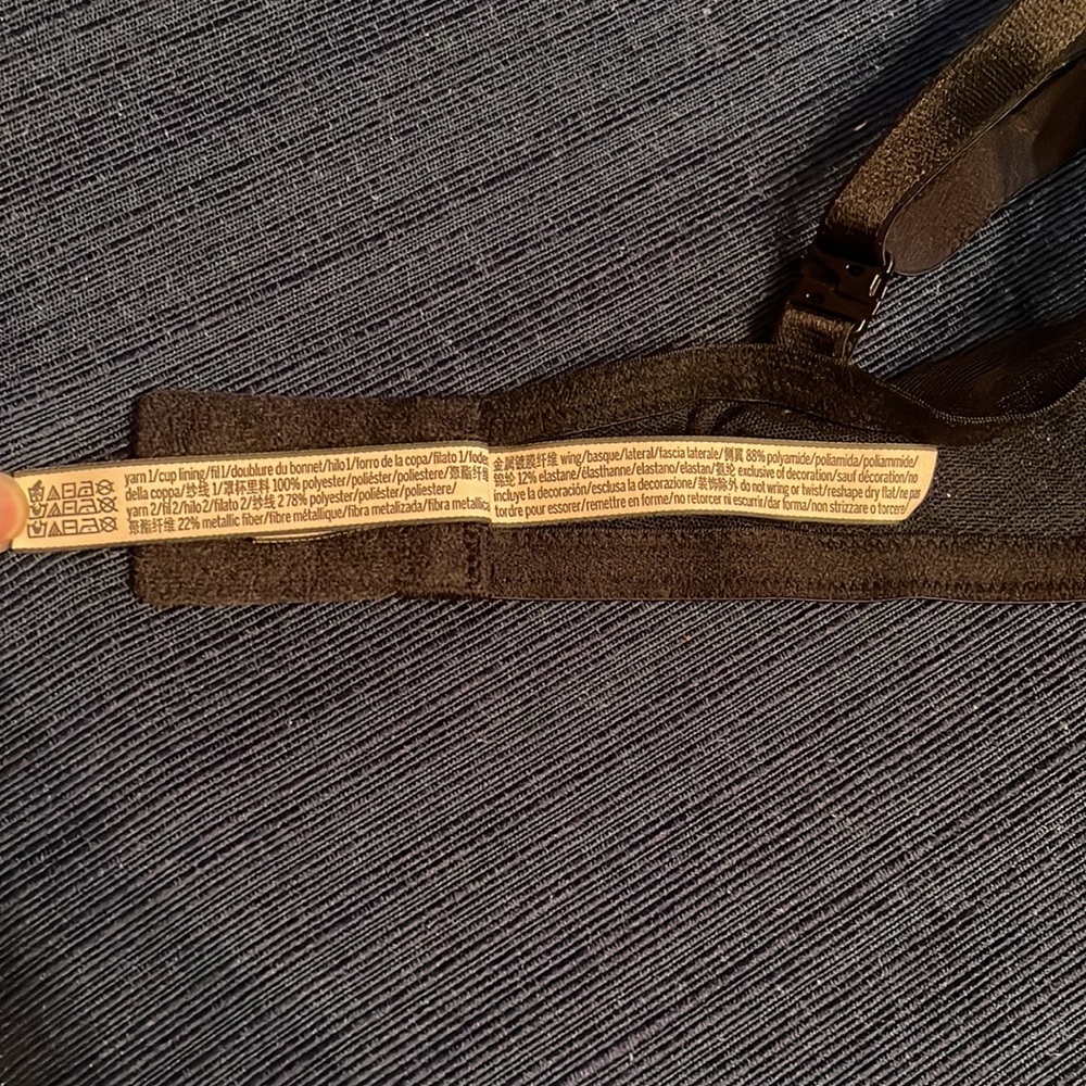 NWOT Victorias Secret 38D Star Pattern Push up bra adj straps with crossback - Picture 6 of 9